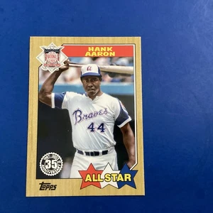 Hank Aaron 2022 Topps 1987 Topps All-Star Insert #87AS-49 Atlanta Braves - Picture 1 of 2