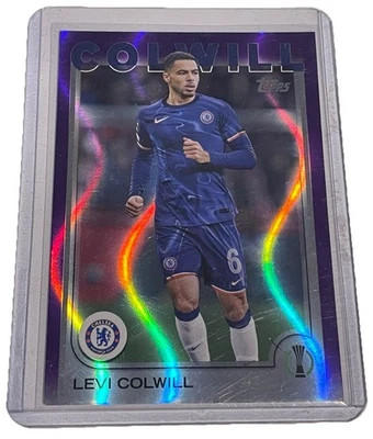 Levi Colwill - Purple Flowfractor SP - TOPPS UCC Flagship 2024/25 CHELSEA FC - Image 1 of 2