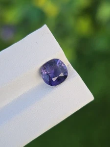 Iolite Gemstone Natural Untreated cushion Cut Violet-Blue Afghanistan - Picture 1 of 4