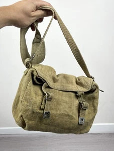 Vintage Military 40-50s British Army Canvas Bag One Size - Bild 1 von 10