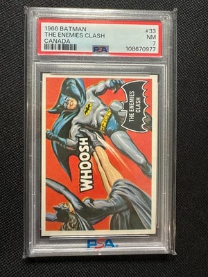 1966 Batman " The Enemies Clash " Canada #33 PSA 7 - Image 1 of 2