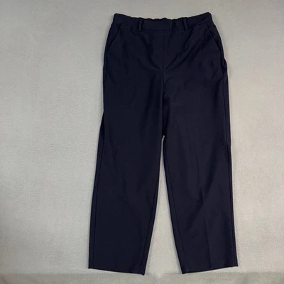Pantalones Lane Bryant para mujer 16 azul marino relajados rectos cintura elástica tirar Foto 1 de 4