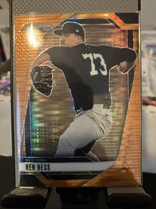 2025 Prizm Baseball Ben Hess Orange Prizm /399 Yankees Prospect - Bild 1 von 4