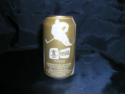 Juegos Olímpicos de Invierno 2010 Coca-Cola Coca-Cola lata de coleccionista de oro rara Foto 1 de 4