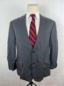 Nautica Men's Gray Solid Wool Blazer 44R $495  Suit Charity by Save-A-Suit