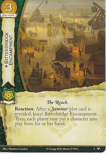 3 x Bitterbridge Encampment AGoT 2.0 Game of Thrones Across the Seven Kingdoms 5 - Image 1 of 1