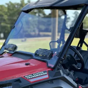 Honda Pioneer 1000-5 2016-2024 Vented Windshield Scratch Resistant Quick Release - Foto 1 di 10