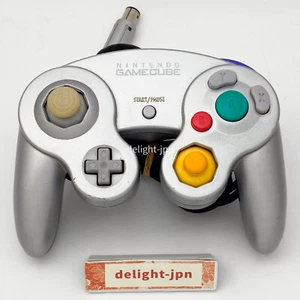 Nintendo Official GameCube Controller SILVER GC AUTHENTIC DOL-003 T3 TESTED - Picture 1 of 16