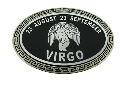 Virgo Zodiac Sign Bottle Opener Belt Buckle Birthday Virgin hebilla del cinturón - Image 1 of 2