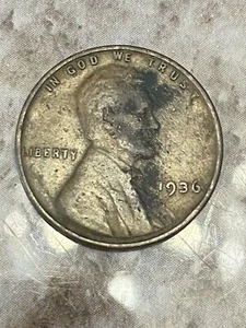 1936-S 1C BN Lincoln Cent - Picture 1 of 2