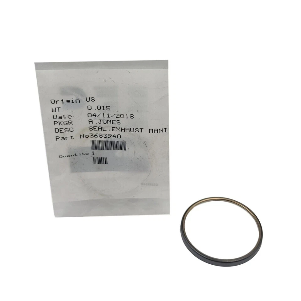 New OEM Genuine Cummins SEAL,EXHAUST MANIFOLD  3683940 - Image 1 of 1