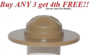 ☀️ Lego Police Dark Tan Ranger Hat Cavalry Trooper Soldier City Man Minifigure - Picture 1 of 3