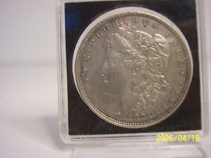 1921 Morgan Silver Dollar Circulated Real Nice Coin In Plastic Case - Picture 1 of 3