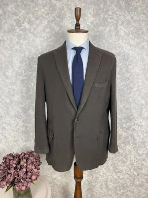 Chaqueta Blazer Brooks Brothers Marrón Algodón Cachemira Sin Forro Hecha en Italia 46, EU 58 Foto 1 de 4