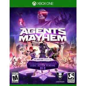 Agents Of Mayhem Day One Edition (Microsoft Xbox One, 2017) W / DLC SEALED
