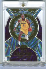 2022-23 Crown Royale LEBRON JAMES Test of Time Die-Cut True Gold #d 02/10