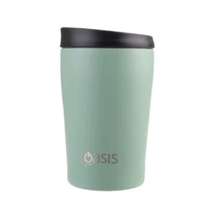 Travel Cup Coffee Oasis Double Wall Insulated Stainless Steel - Sage Green 380ml - Picture 1 of 3