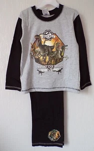 Jurassic World Raptor Boys Long Pyjamas 5-6 years 100% Cotton - Picture 1 of 2