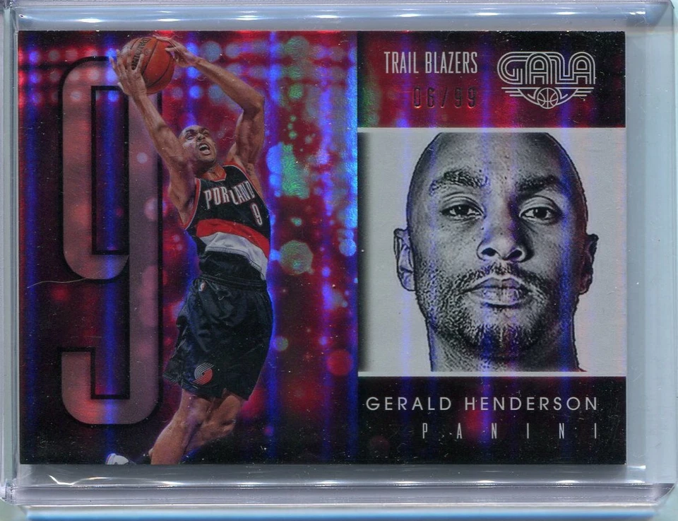 2015-16 Panini Gala Gerald Henderson Base #25 #'d 6/99 Portland Trail Blazers - Image 1 of 1