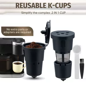 2x Filtro K-Cups Caffè Riutilizzabile per Keurig 1.0 Cuisinart Breville Superme Plus - Foto 1 di 11