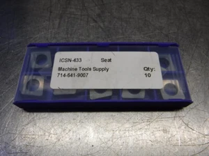 Machine Tools Supply Insert Seats QTY10 ICSN-433 (LOC2461) - Picture 1 of 4
