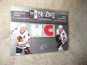 2009-10 SPx Winning Combos Jonathan Toews Brian Campbell #WC-CT Blackhawks mint - Picture 1 of 3
