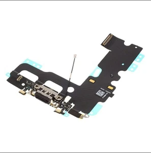 Genuine Apple iPhone 7 Charging Port with Flex Cable - Black - Original OEM Part - Picture 1 of 1