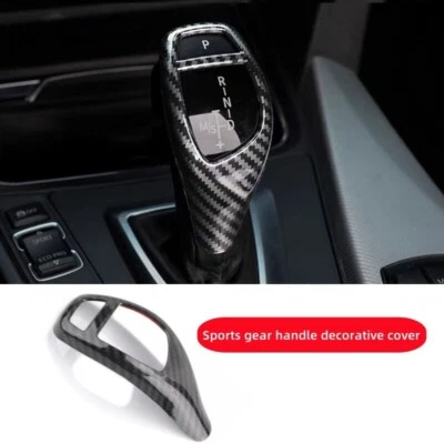 Carbon Fiber Gear Knob Trim Cover M-Sport for BMW F-Chassis 2 3 4 5 6 X ZF 8AT - Image 1 of 4