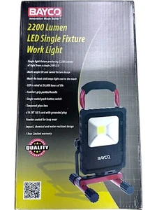 BAYCO SL-1512 2200 Lumen LED Single Fixture Work Light with Magnetic Base - Picture 1 of 4