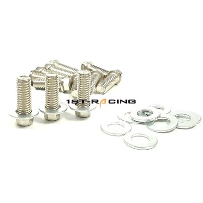 Pernos de brida de cabezal de escape 3/8-16 para bloque pequeño Chevy SBC 265 283 350 400 TPI Foto 1 de 4