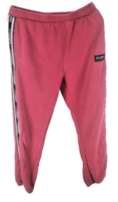 Pantalones de chándal Justice Sport terciopelo rojo/negro rayas laterales niñas talla grande (12-14) Foto 1 de 4