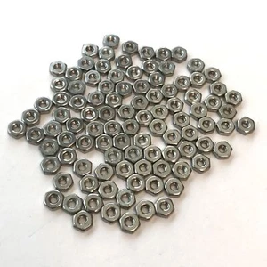 (PKG of 100) 4-40 Hex Nut, 18-8 Stainless Steel - Picture 1 of 2