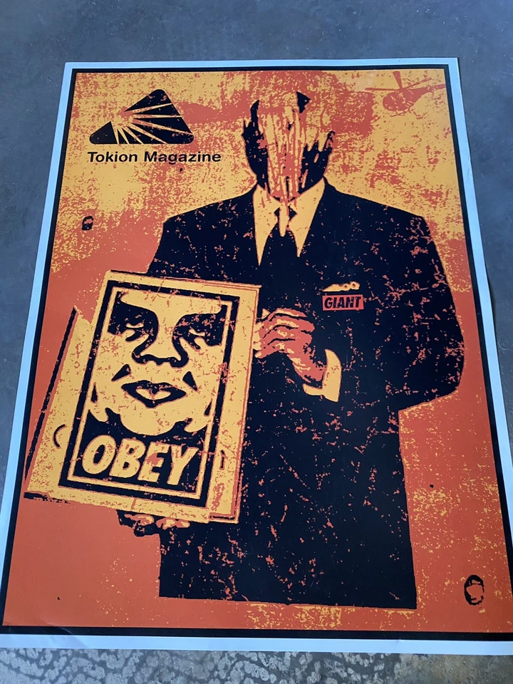 Póster de Shepard Fairey TOKION obedecer original vintage Foto 1 de 1