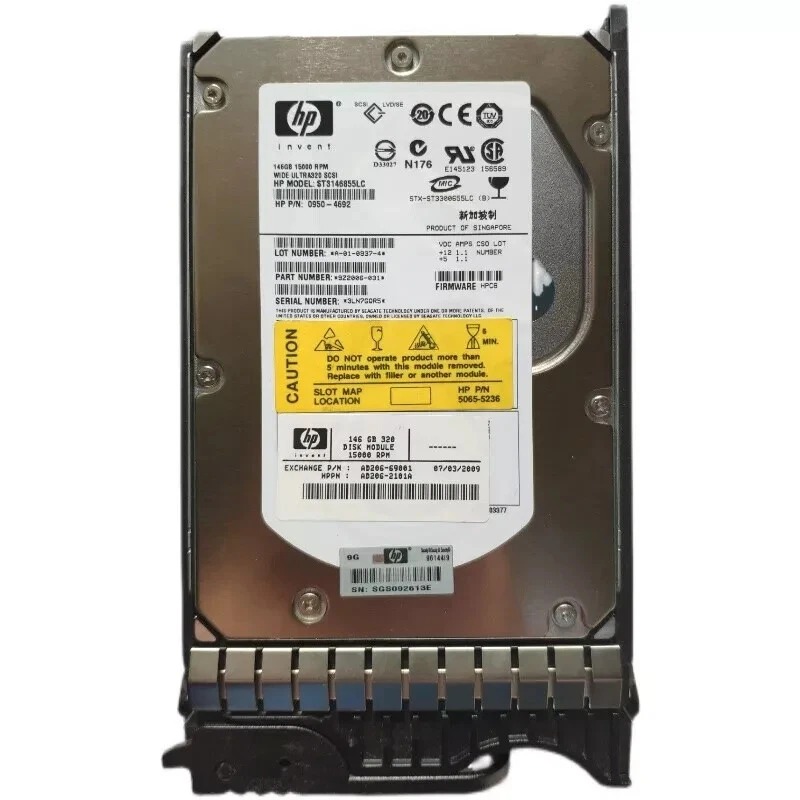 HP ST3146855LC AD206-69001 0950-4692 146GB 15K SCSI hard drive - Image 1 of 4