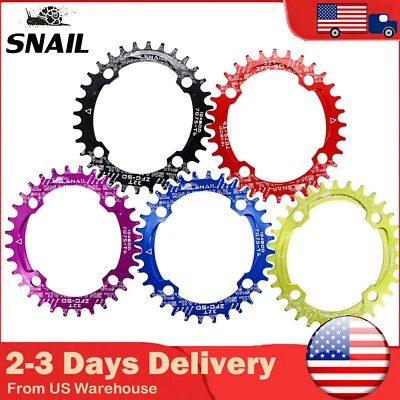 Mountain Bike 104BCD 30-42T Narrow Wide Bike Chainring Single Tooth Chain Ring - Image 1 of 4