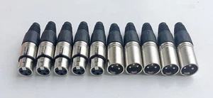 10 Piezas Enchufe XLR 10 Piezas 5x Macho 5xx Hembra para Micrófono y Cable DMX - Imagen 1 de 2