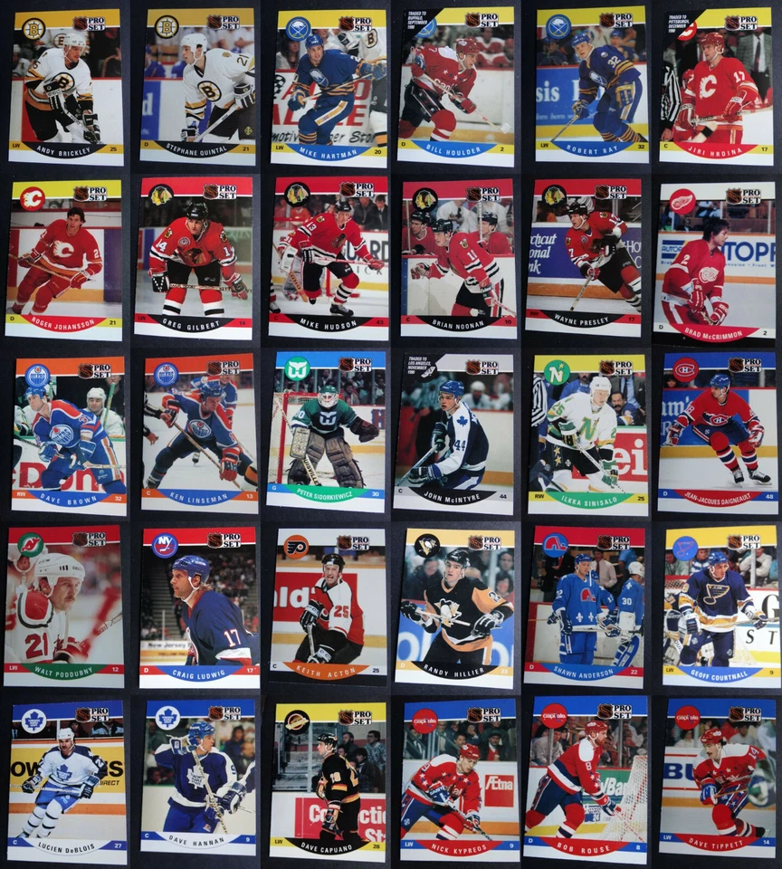 1990-91 Pro Set Hockey Cards Complete Your Set U You Pick From List 406-556 - Image 1 of 1
