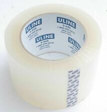 (3) ULINE S-445 3" X 110yds 2mil PACKING / SHIPPING TAPE ROLLS ~FREE SHIPPING~