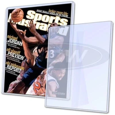 New (1 pk) BCW 9x11.5 Magazine Toploader 7mm Rigid PVC Holder