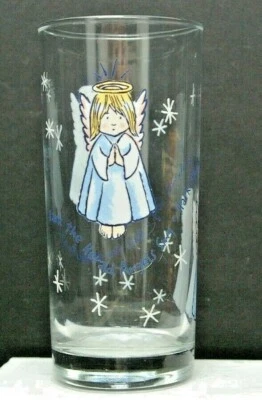Anchor Hocking Glass - Christmas Hark the Herald Angels Sing Foto 1 de 4