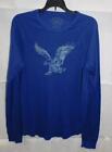GW - Men's Lightweight Eagle Graphic Thermal Shirt from AE Outfitters - Blue - M
