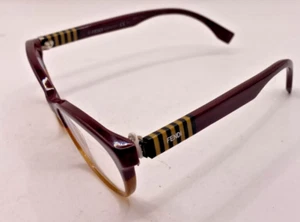 FENDI EYEGLASSES FRAMES ONLY FF0015 H95 MULTICOLOR STRIPE FULL RIM 52-16-140 - Picture 1 of 7