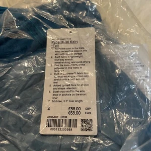 NWT Lululemon Pace Rival MR Skirt Tall 15" Hawaiian Blue HWIB Size:4 6 8 - Picture 1 of 5
