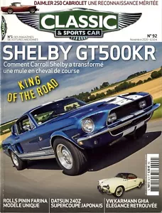 CLASSIC AND SPORTS CAR F S2 n°92 SHELBY GT500 VW KARMANN GHIA DATSUN 240Z - Bild 1 von 1