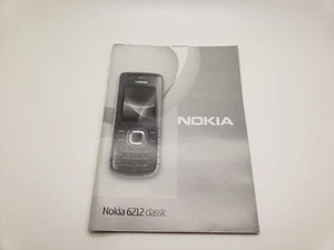 Nowa angielska Nokia 6212 Classic Komórka Instrukcja obsługi 3POSTUK - Zdjęcie 1 z 4