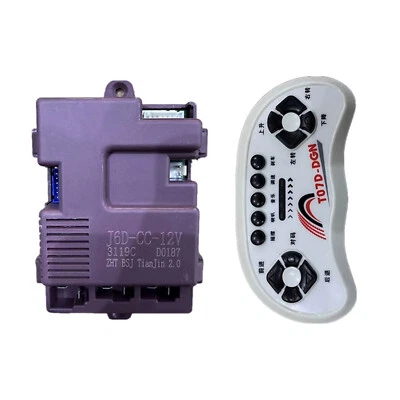 J6D-CC-12V Receiver Motherboard Controller+Remote for Children's Electric Car - Image 1 of 4