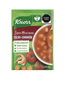 1 Bag KNORR Caldo De Camaron, Shrimp Flavor Soup 54g  (1.90 oz) Mexican Soup - Picture 1 of 3
