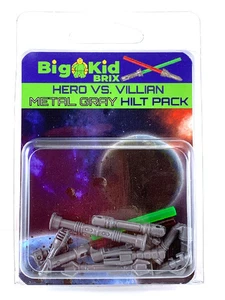 Hero Vs. Villain Hilt Pack - Metallic Grey - Picture 1 of 4
