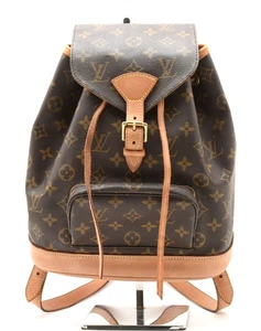 LOUIS VUITTON [Rank Almost A] Montsouris MM Monogram Backpack Purse Rucksuck - Picture 1 of 15