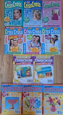 11 x Criss Cross Puzzle Books  (various titles - see description)  1130+ puzzles - Image 1 of 4